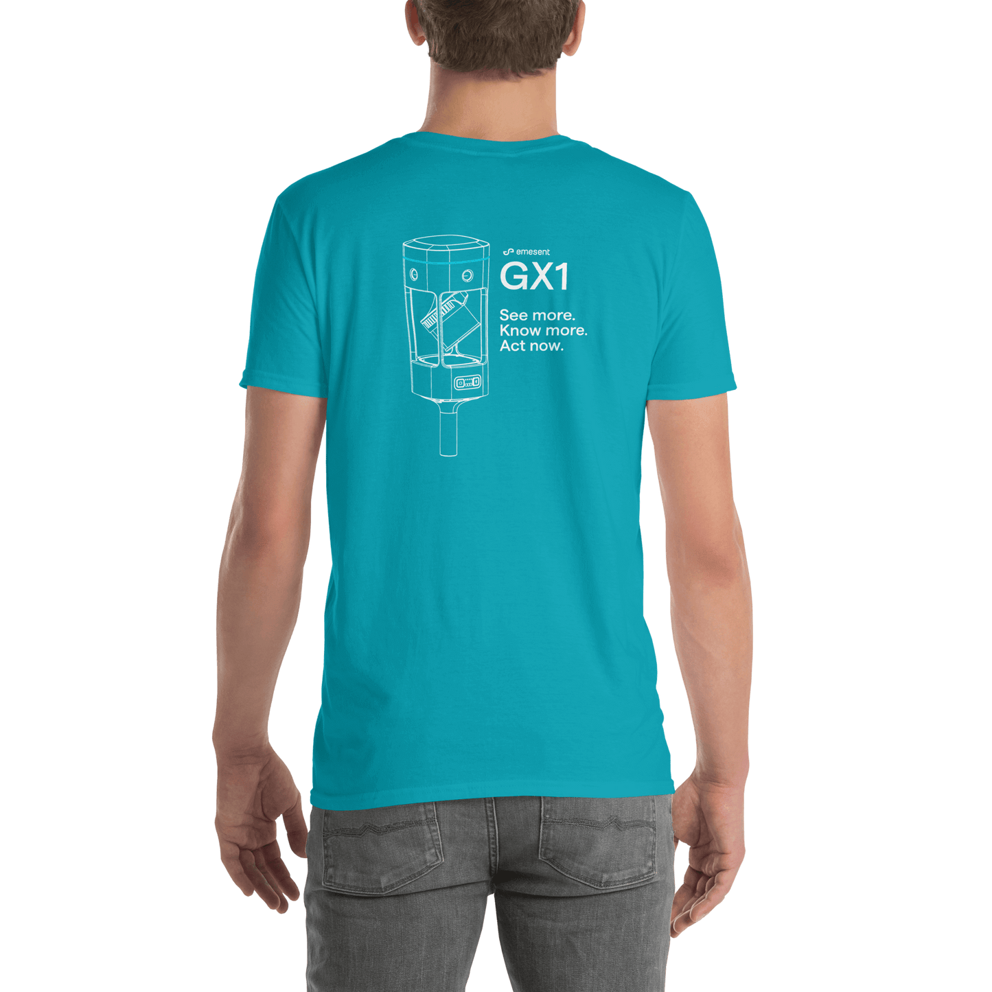 Emesent cotton t-shirt | GX1 - Aquamarine